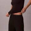 Modal Stretch Drop Needle Wide Leg Pants