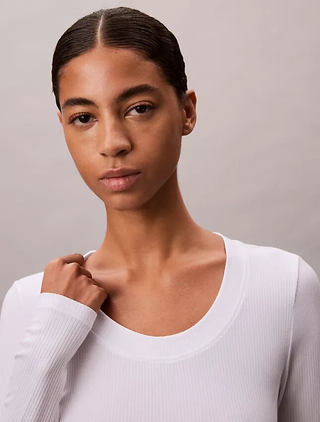 Modal Stretch Rib Slim T-Shirt Modal Stretch Rib Slim T-Shirt