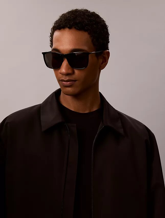 Modern Acetate Modified Rectangle Sunglasses Modern Acetate Modified Rectangle Sunglasses
