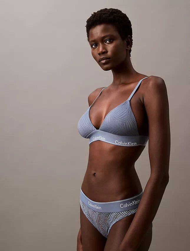 Modern Lace Lightly Lined Triangle Bralette Modern Lace Lightly Lined Triangle Bralette