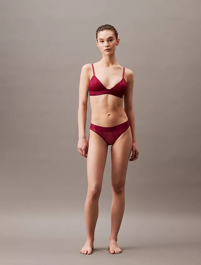 Modern Lace Lightly Lined Triangle Bralette Modern Lace Lightly Lined Triangle Bralette