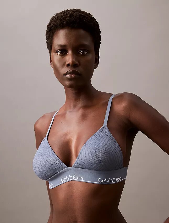Modern Lace Lightly Lined Triangle Bralette Modern Lace Lightly Lined Triangle Bralette