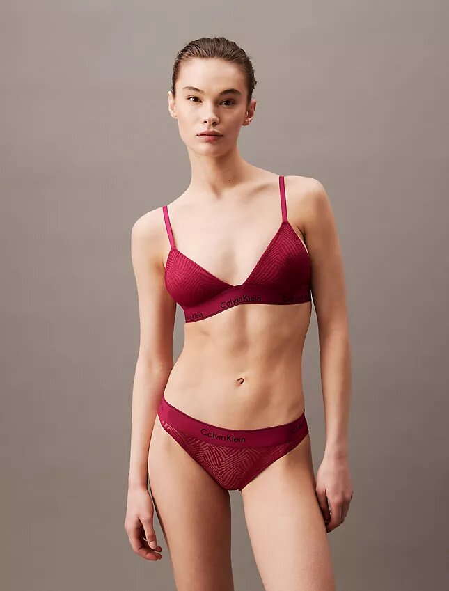 Modern Lace Lightly Lined Triangle Bralette Modern Lace Lightly Lined Triangle Bralette