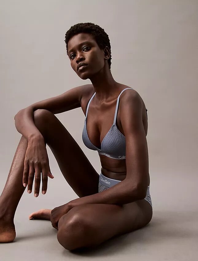 Modern Lace Lightly Lined Triangle Bralette Modern Lace Lightly Lined Triangle Bralette