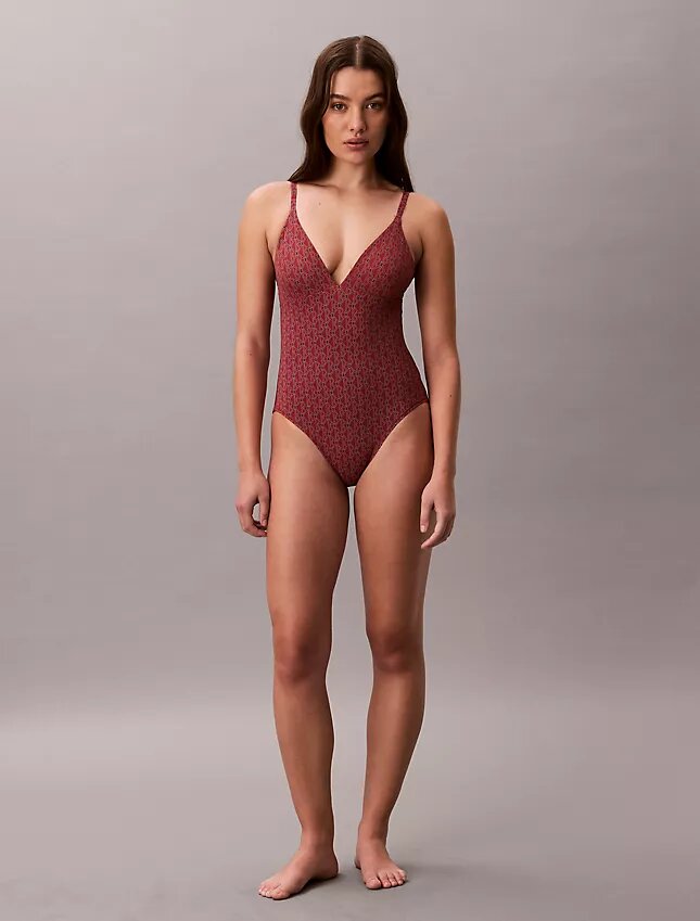 Modern Logo Swim One Piece Modern Logo Swim One Piece