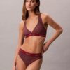 Modern Logo Swim Racerback Triangle Bikini Top Modern Logo Swim Racerback Triangle Bikini Top