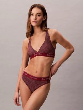 Modern Logo Swim Racerback Triangle Bikini Top Modern Logo Swim Racerback Triangle Bikini Top