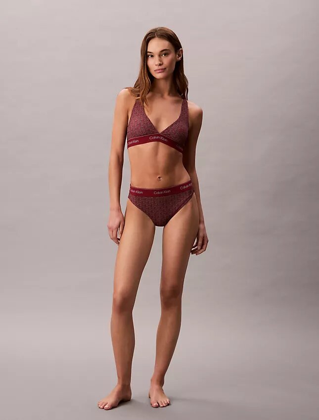 Modern Logo Swim Racerback Triangle Bikini Top Modern Logo Swim Racerback Triangle Bikini Top