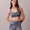 Modern Sport Print Racerback Medium Impact Sports Bra Modern Sport Print Racerback Medium Impact Sports Bra