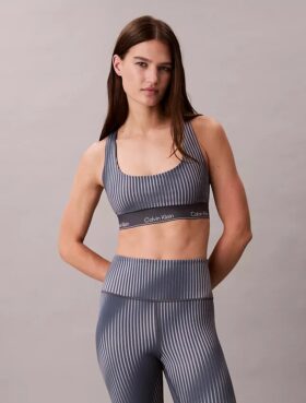 Modern Sport Print Racerback Medium Impact Sports Bra