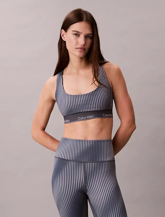 Modern Sport Print Racerback Medium Impact Sports Bra Modern Sport Print Racerback Medium Impact Sports Bra