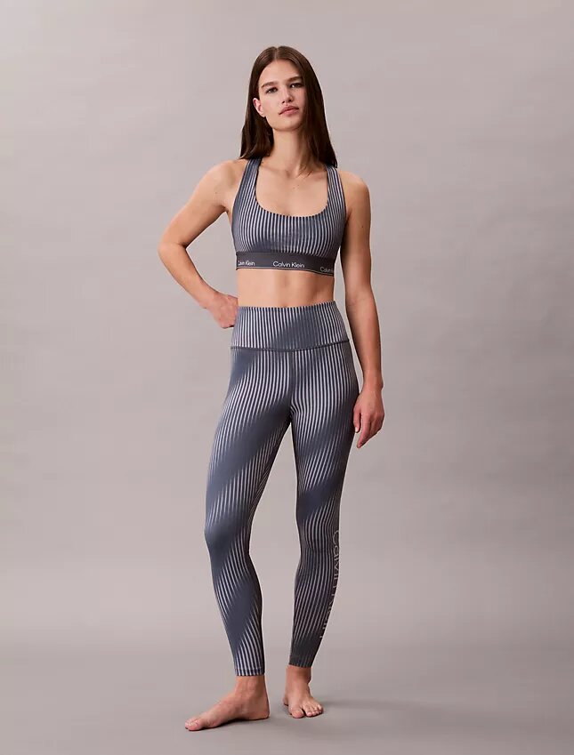 Modern Sport Print Racerback Medium Impact Sports Bra Modern Sport Print Racerback Medium Impact Sports Bra