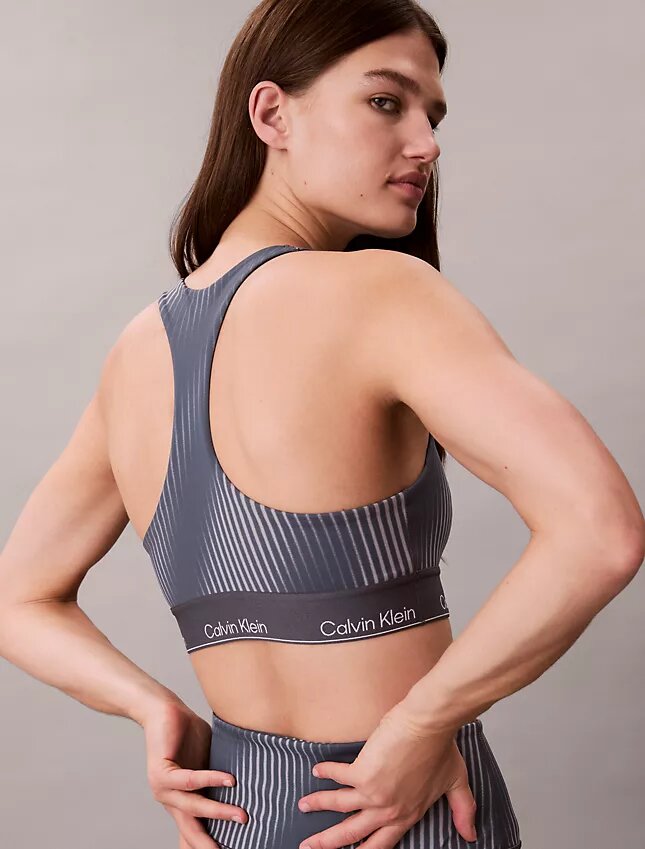 Modern Sport Print Racerback Medium Impact Sports Bra Modern Sport Print Racerback Medium Impact Sports Bra