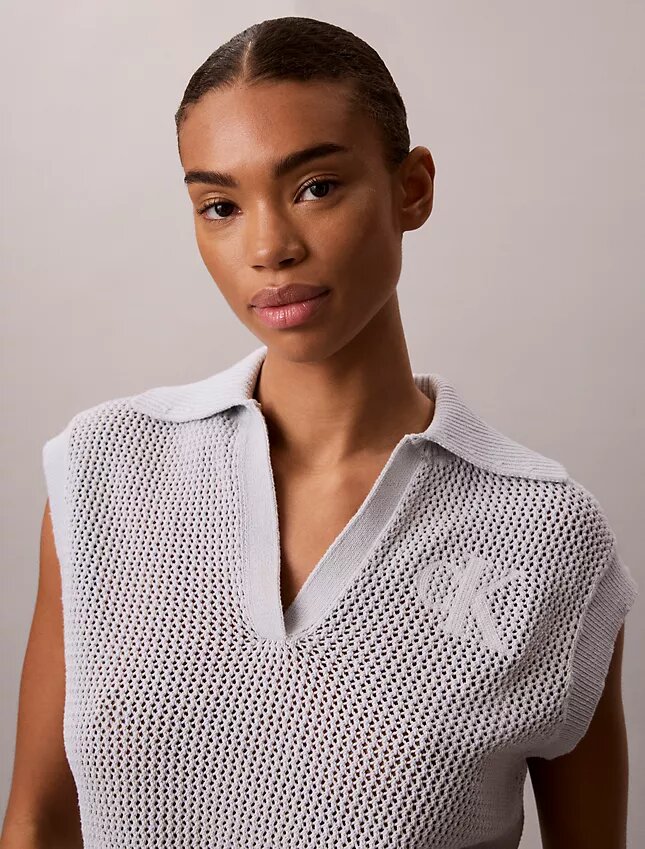Monogram Crochet Cropped Top Monogram Crochet Cropped Top