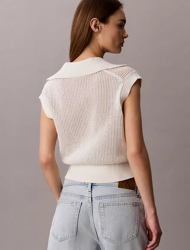 Monogram Crochet Cropped Top Monogram Crochet Cropped Top