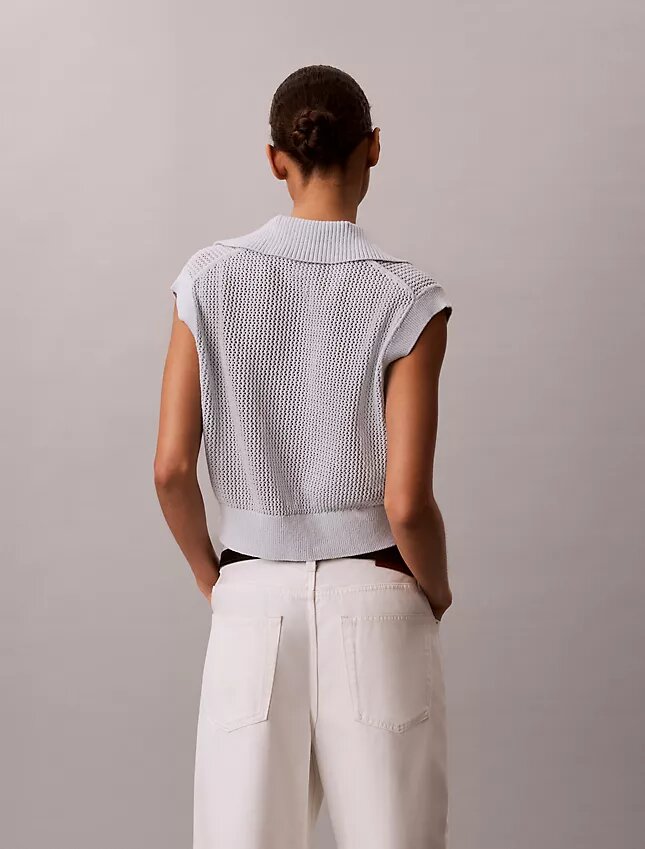 Monogram Crochet Cropped Top Monogram Crochet Cropped Top