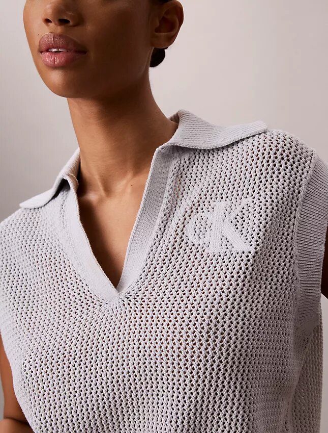 Monogram Crochet Cropped Top Monogram Crochet Cropped Top