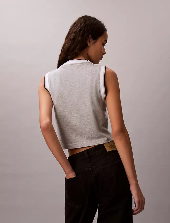 Monogram Cropped Muscle Tank Monogram Cropped Muscle Tank