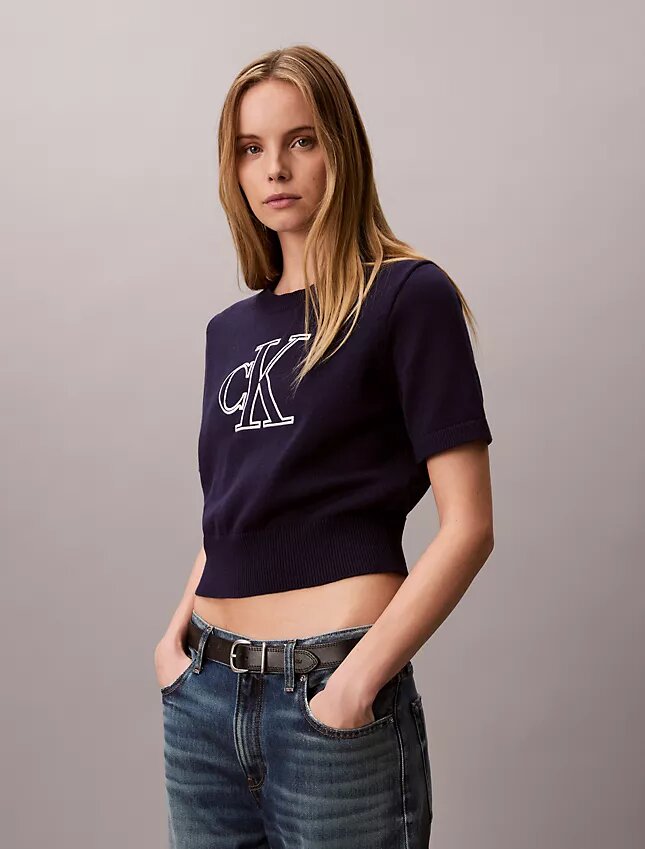 Monogram Cropped Sweater Monogram Cropped Sweater