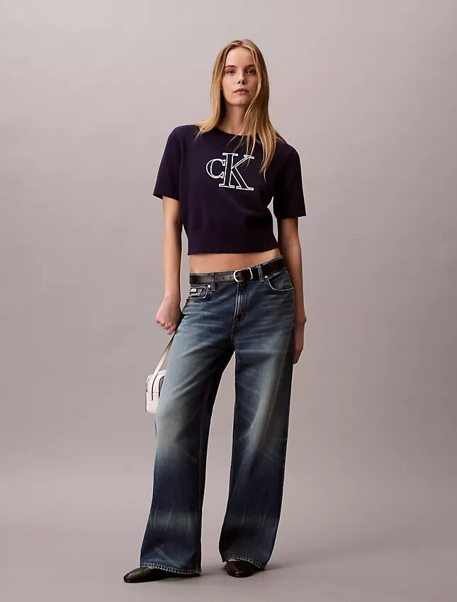 Monogram Cropped Sweater Monogram Cropped Sweater