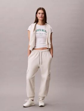 Monogram Fleece Cargo Joggers