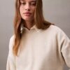 Monogram Fleece Cropped Sweatshirt Monogram Fleece Cropped Sweatshirt