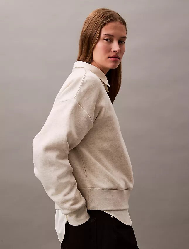 Monogram Fleece Cropped Sweatshirt Monogram Fleece Cropped Sweatshirt