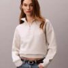 Monogram Fleece Quarter Zip Sweatshirt Monogram Fleece Quarter Zip Sweatshirt