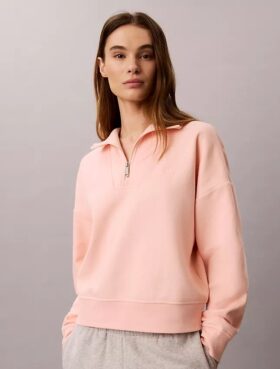 Monogram Fleece Quarter Zip Sweatshirt