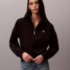 Monogram Fleece Quarter Zip Sweatshirt Monogram Fleece Quarter Zip Sweatshirt