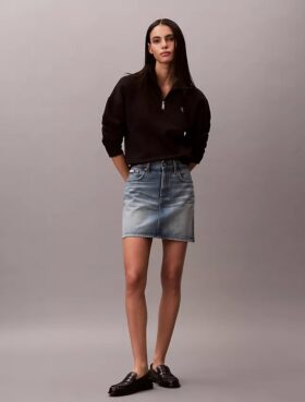 Monogram Fleece Quarter Zip Sweatshirt