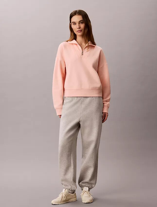 Monogram Fleece Quarter Zip Sweatshirt Monogram Fleece Quarter Zip Sweatshirt