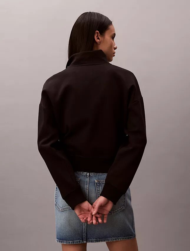 Monogram Fleece Quarter Zip Sweatshirt Monogram Fleece Quarter Zip Sweatshirt