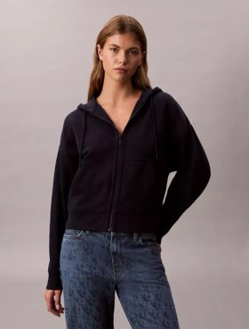 Monogram Fleece Zip Hoodie