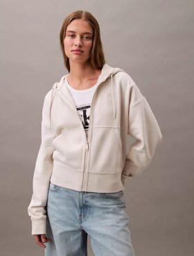Monogram Fleece Zip Hoodie