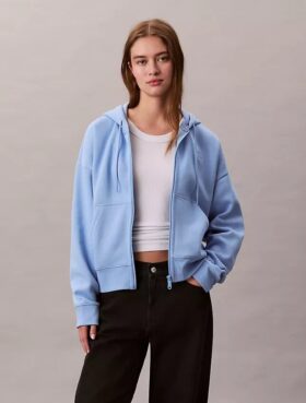 Monogram Fleece Zip Hoodie