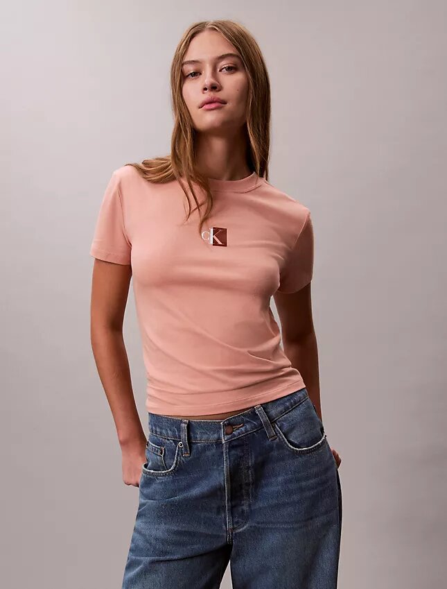 Monogram Logo Block Crewneck T-Shirt Monogram Logo Block Crewneck T-Shirt