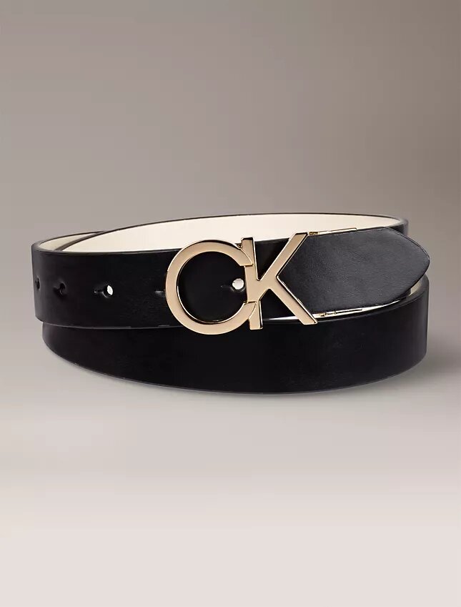 Monogram Logo Plaque Reversible Belt Monogram Logo Plaque Reversible Belt