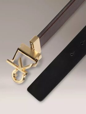 Monogram Logo Plaque Reversible Belt Monogram Logo Plaque Reversible Belt
