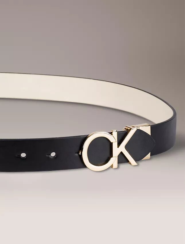 Monogram Logo Plaque Reversible Belt Monogram Logo Plaque Reversible Belt