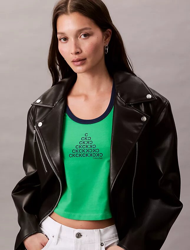 Monogram Logo Shape Graphic Slim T-Shirt Monogram Logo Shape Graphic Slim T-Shirt