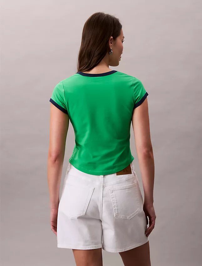 Monogram Logo Shape Graphic Slim T-Shirt Monogram Logo Shape Graphic Slim T-Shirt