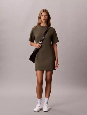 Monogram Mini Sweatshirt Dress