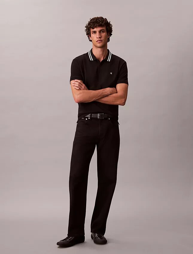 Monogram Pique Tipped Classic Polo Shirt Monogram Pique Tipped Classic Polo Shirt