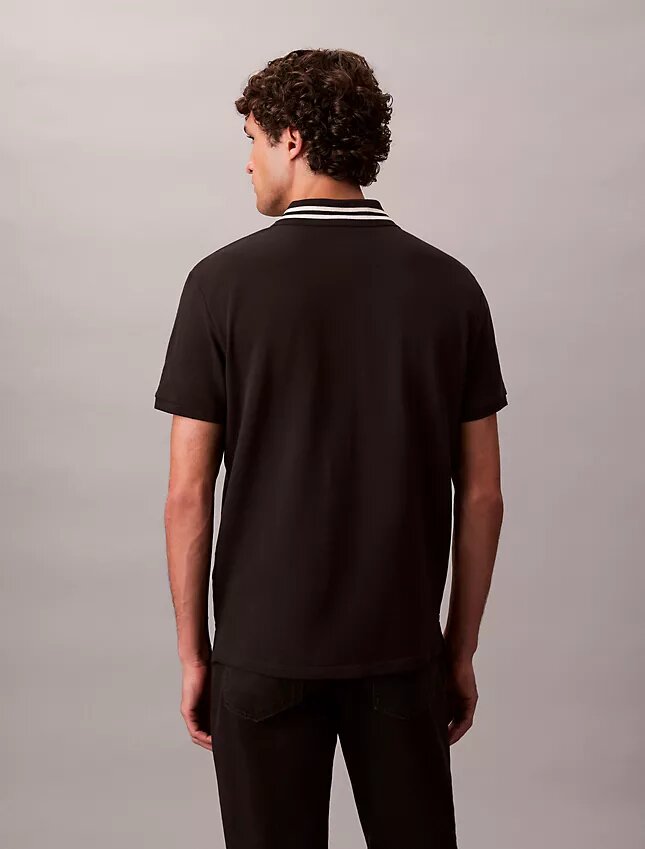 Monogram Pique Tipped Classic Polo Shirt Monogram Pique Tipped Classic Polo Shirt