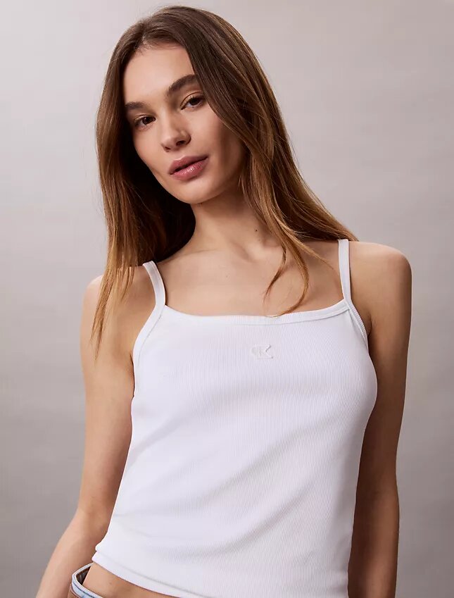 Monogram Ribbed Tank Top Monogram Ribbed Tank Top
