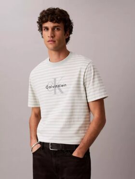 Monogram Stripe Relaxed T-Shirt