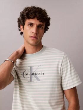 Monogram Stripe Relaxed T-Shirt