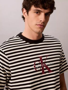 Monogram Stripe Relaxed T-Shirt