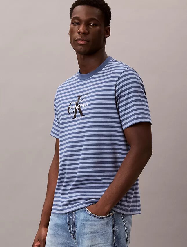Monogram Stripe Relaxed T-Shirt Monogram Stripe Relaxed T-Shirt